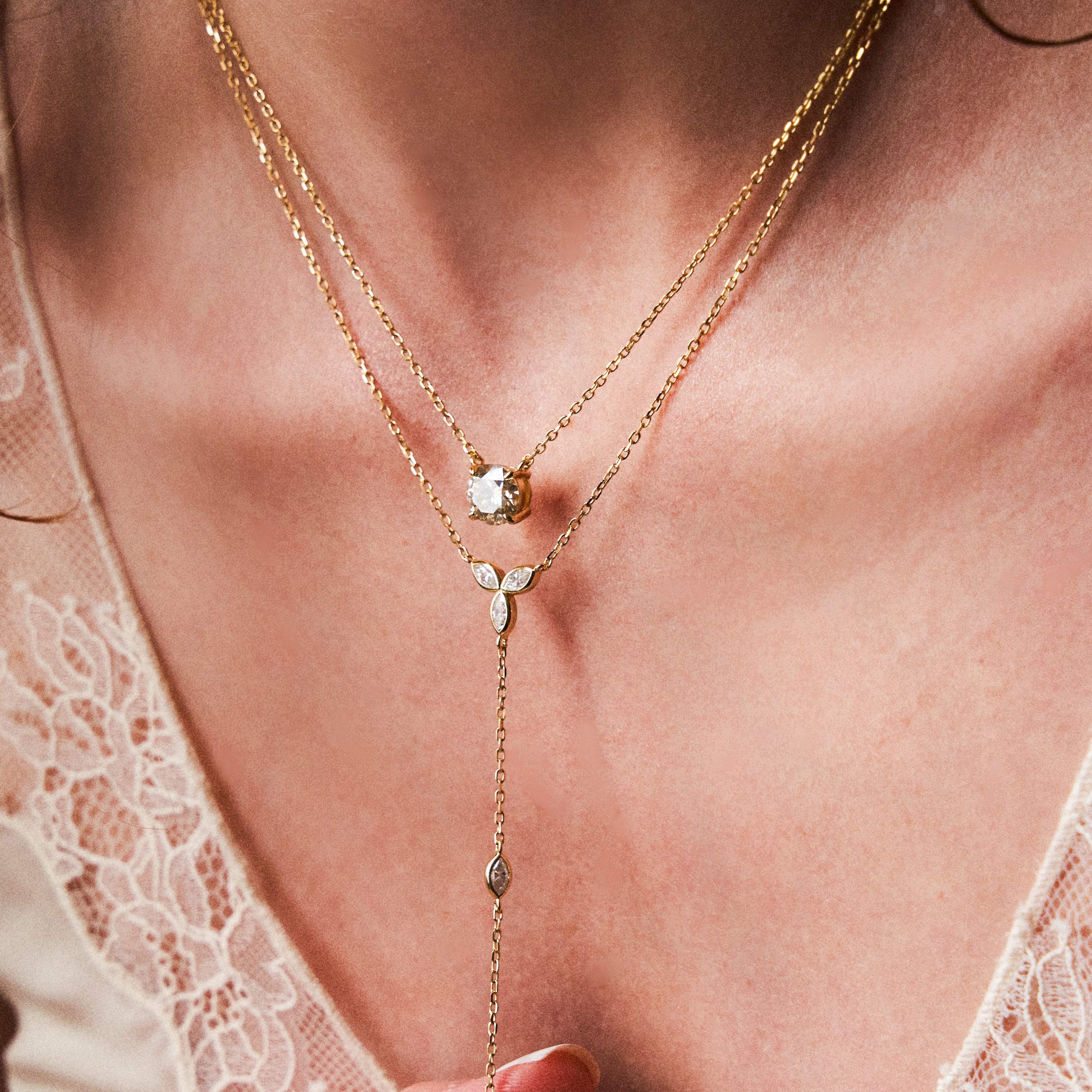- The Ivy Moissanite Necklace -