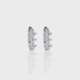 - The Lily Moissanite Hoops -
