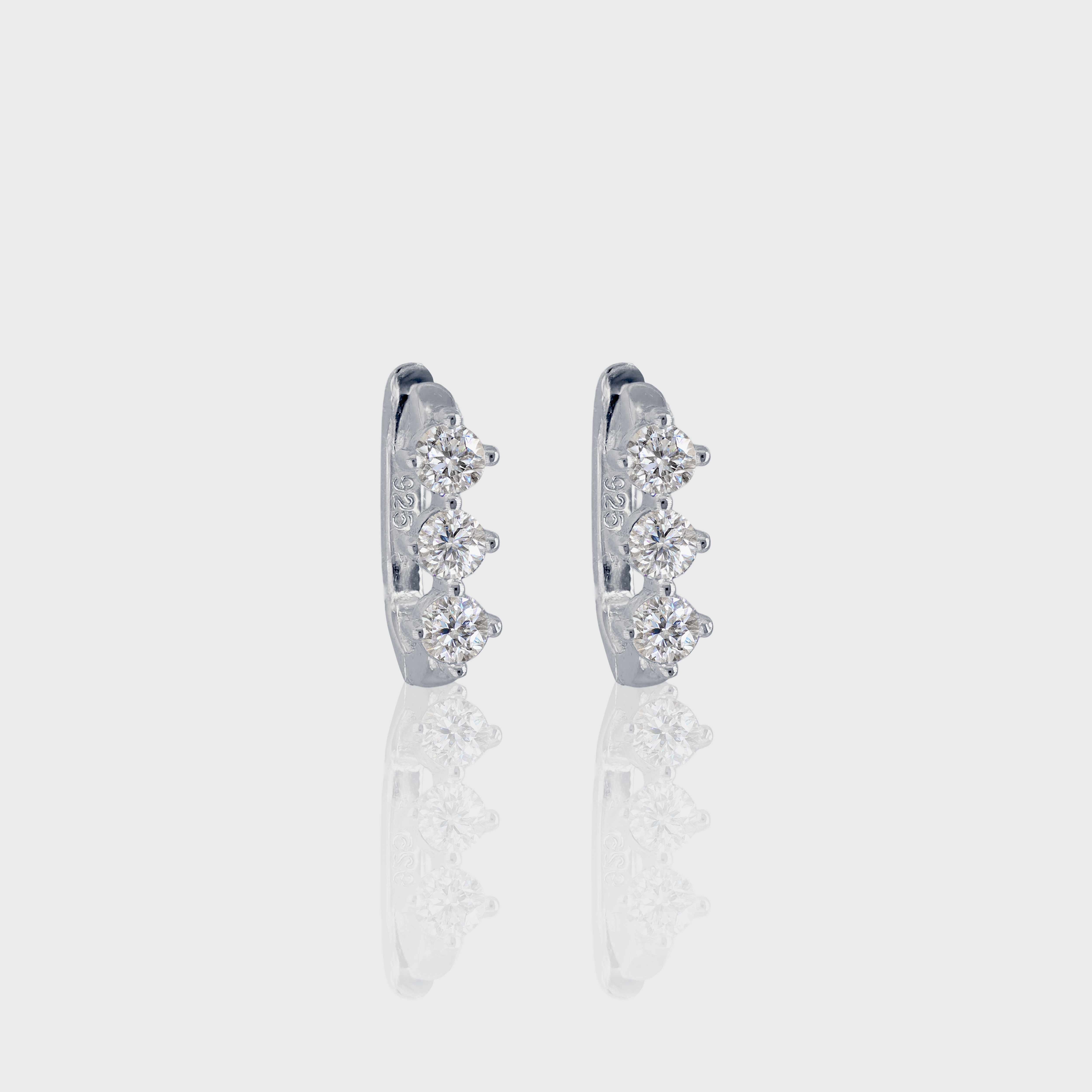 - The Lily Moissanite Hoops -
