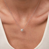 - The Bold 8mm Champagne Moissanite Necklace -