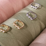 - The Lily Moissanite Hoops -