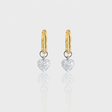 - The Sweetheart Moissanite Hoops -
