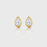 - The Teardrop Moissanite Earrings -