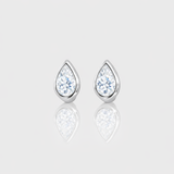 - The Teardrop Moissanite Earrings -