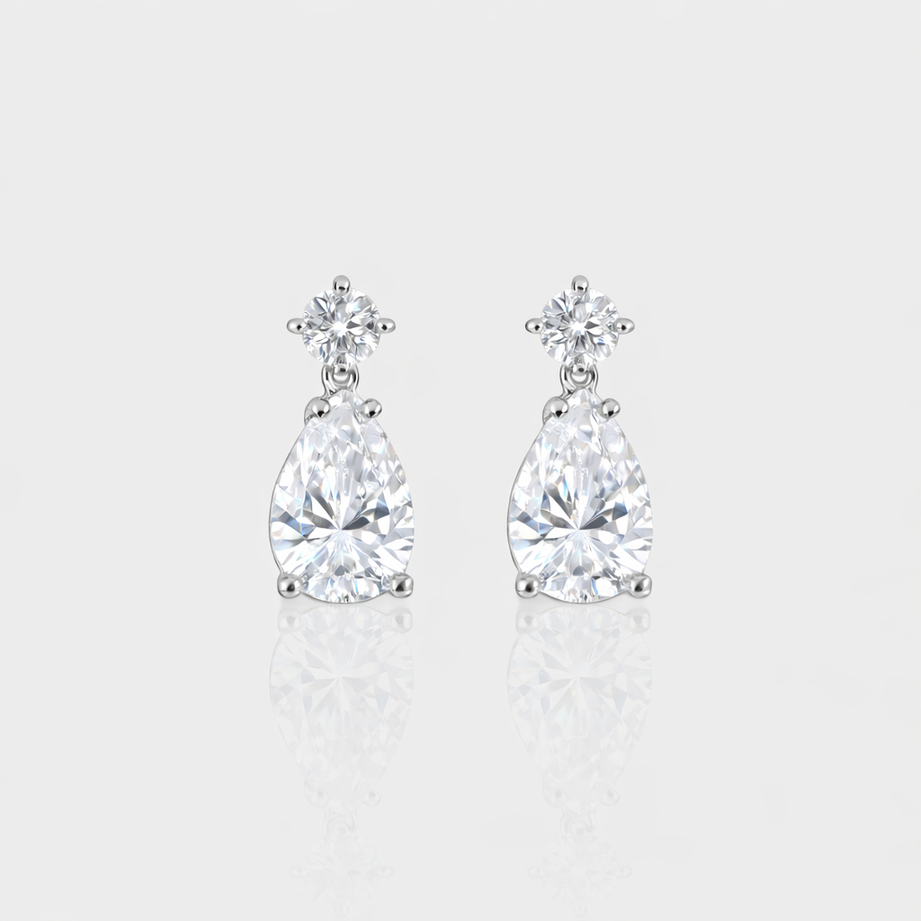 - The Glam Moissanite Earrings -