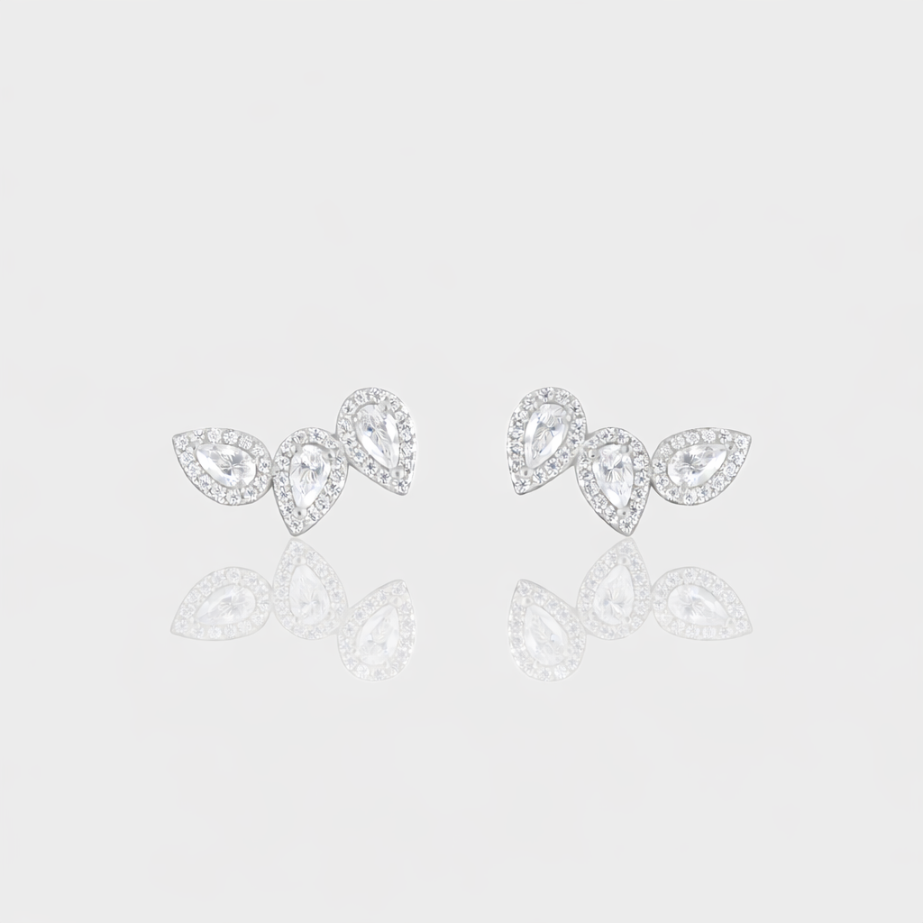 - The Cluster Moissanite Earrings -