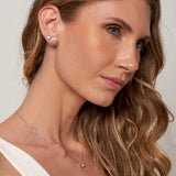 - The Basic 5mm Champagne Moissanite Earrings -