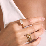 - The Marquise Moissanite Band -