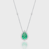 - The Camellia Moissanite Necklace -