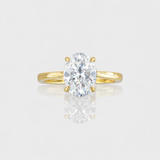 - The Divine Moissanite Oval Ring -