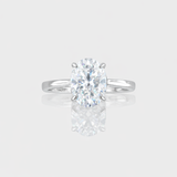 - The Divine Moissanite Oval Ring -