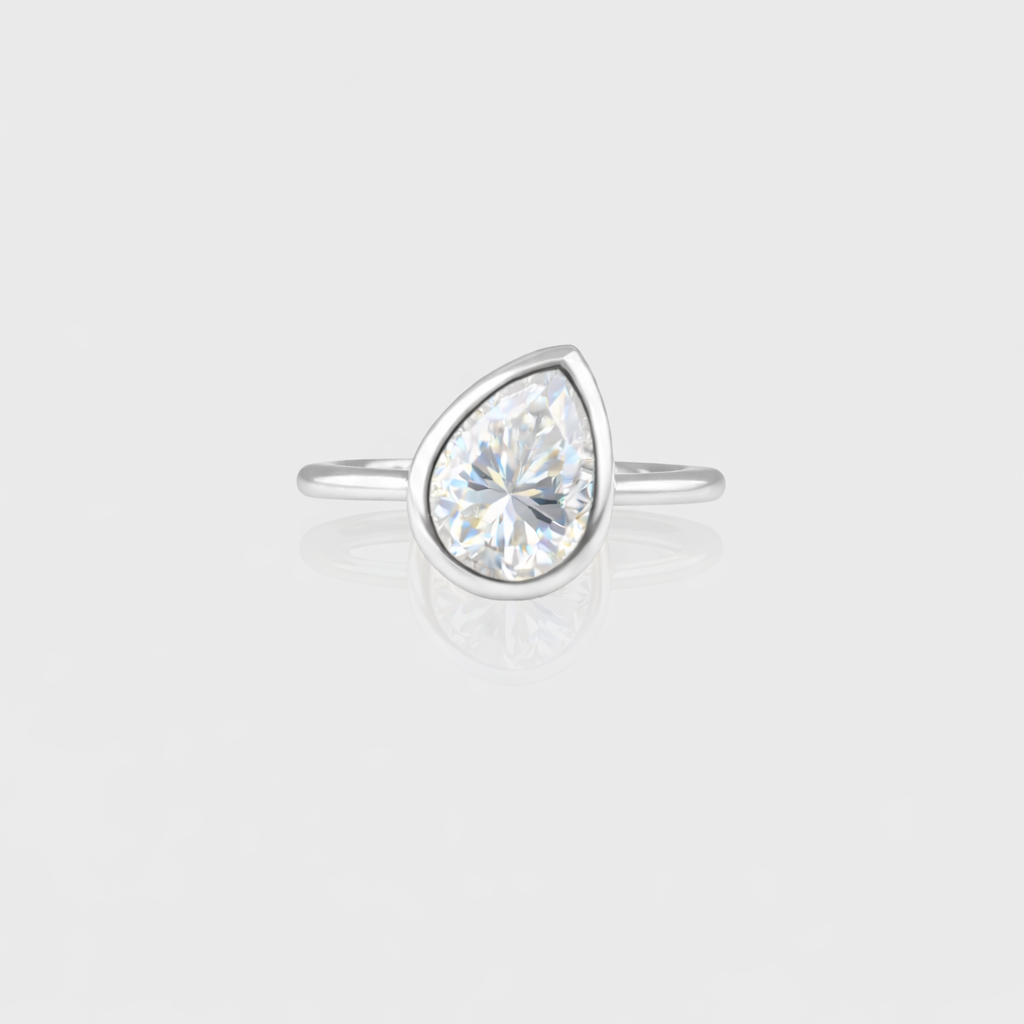 - The Drop Moissanite Pinky Ring -