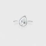 - The Drop Moissanite Pinky Ring -