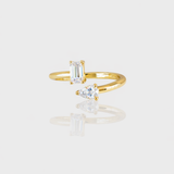 - The Duo Moissanite Ring -
