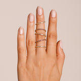 - The Slim Blue Topaz Ring -