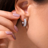 - The Fancy Moissanite Hoops -