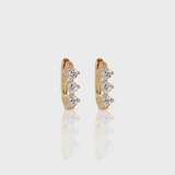 - The Lily Moissanite Hoops -