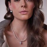 - The Petal 14mm Moissanite Necklace -