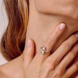 - The Ethereal Moissanite Ring -