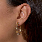 - The Prestige Citrine Hoops -