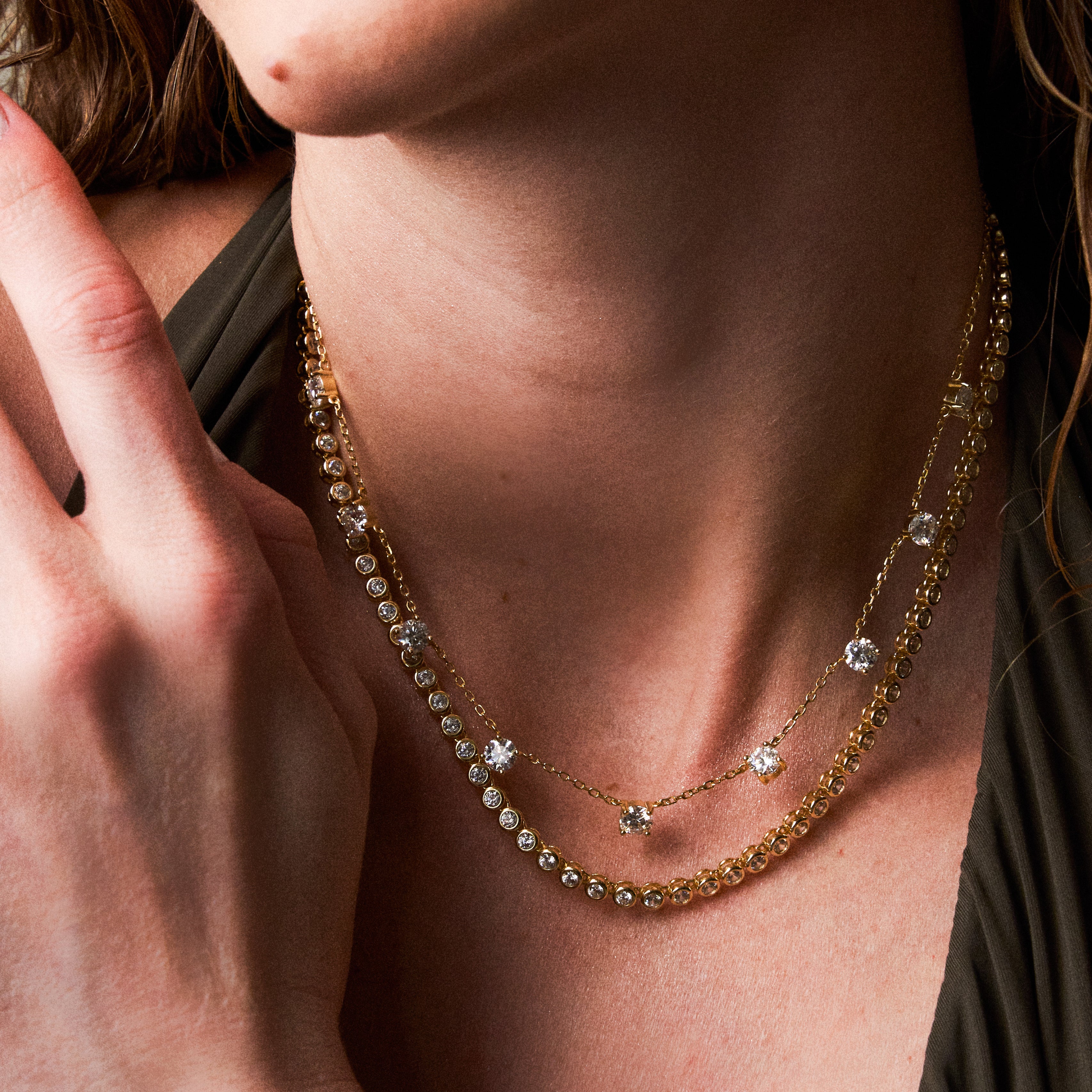 - The Constellation Moissanite Necklace -