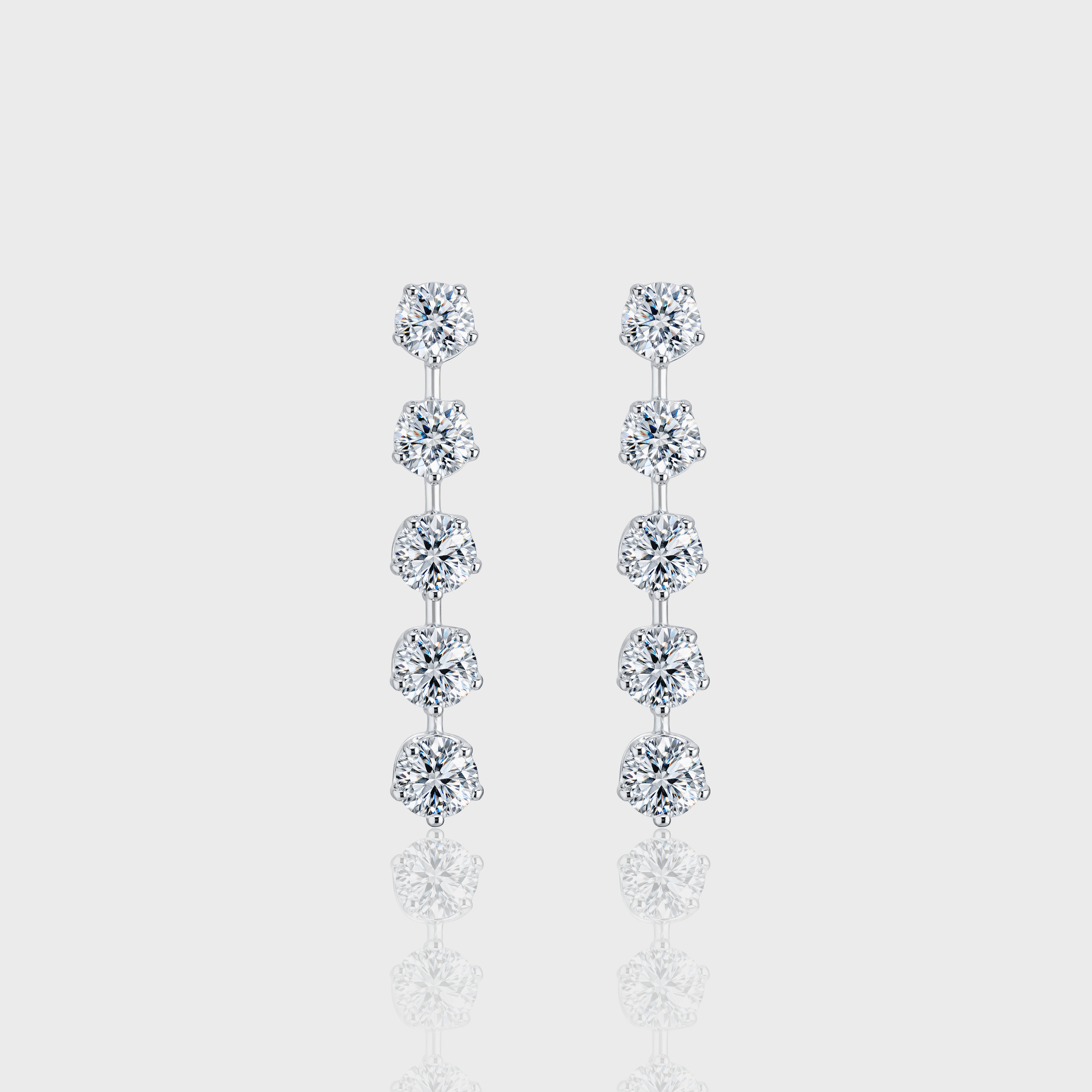 - The Wisteria Moissanite Earrings -