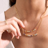 - The Golden Hour Gemstones Necklace -