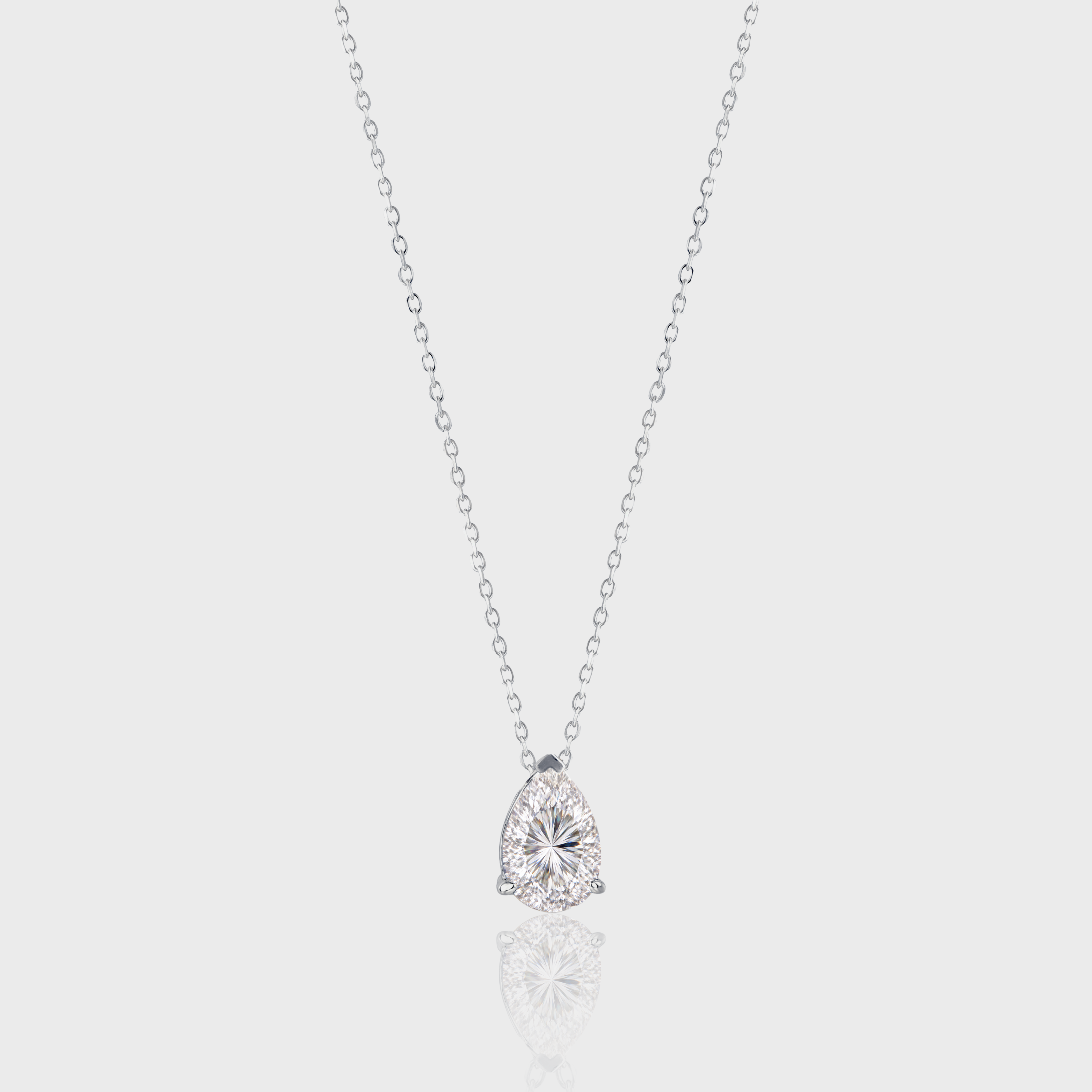 - The Petal 14mm Moissanite Necklace -