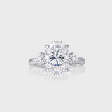 - The Trinity Moissanite Ring -