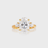 - The Trinity Moissanite Ring -