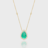 - The Camellia Moissanite Necklace -