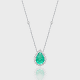 - The Camellia Moissanite Necklace -