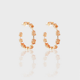 - The Prestige Citrine Hoops -