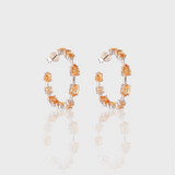 - The Prestige Citrine Hoops -