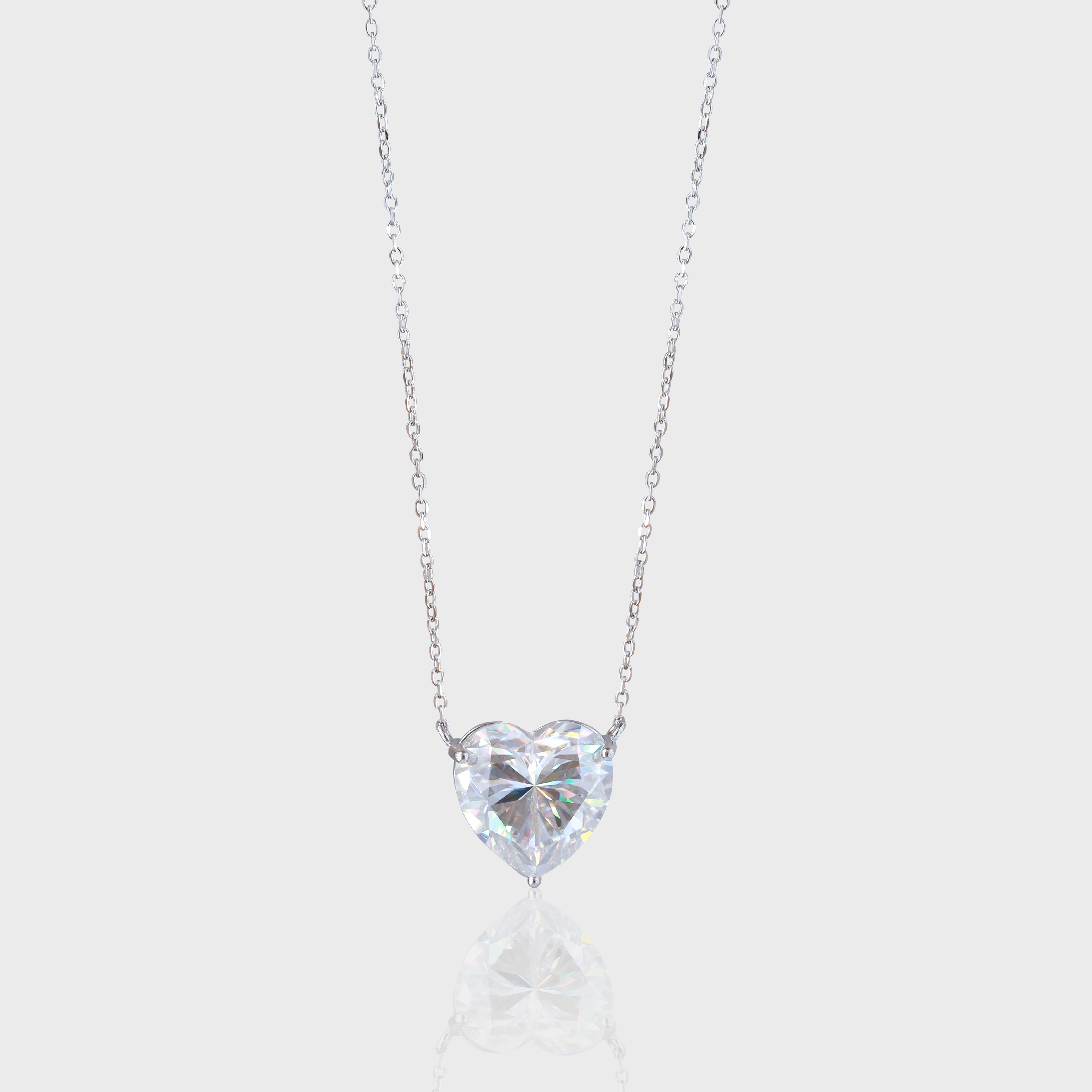 - The Eternity 15mm Moissanite Necklace -