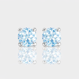 - The Basic 5mm Blue Topaz Earrings -