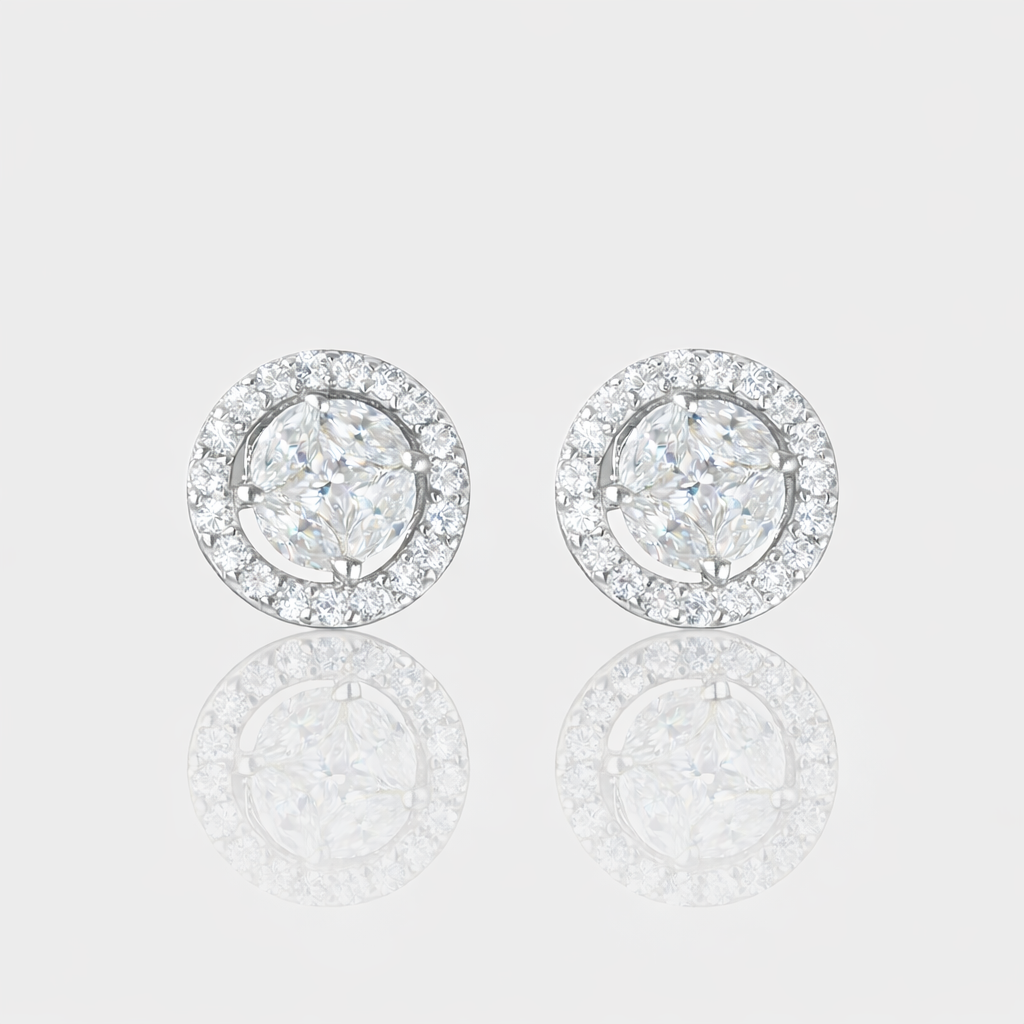 - The Ilusion Moissanite Earrings -