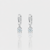 - The Minimalist Moissanite Hoops -