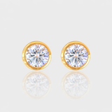 - The Soleil 10mm Moissanite Earrings -