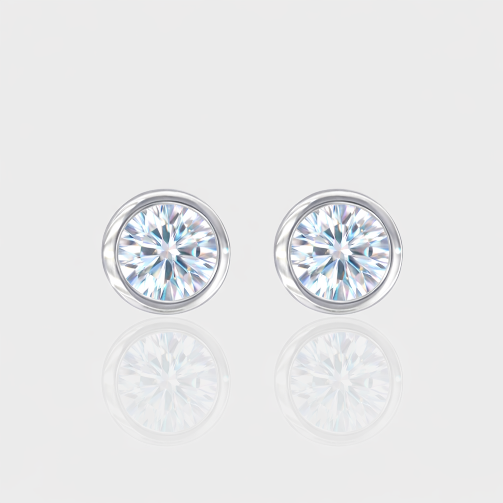- The Soleil 6mm Moissanite Earrings -