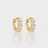 - The Tiny Moissanite Hoops -