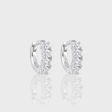 - The Tiny Moissanite Hoops -
